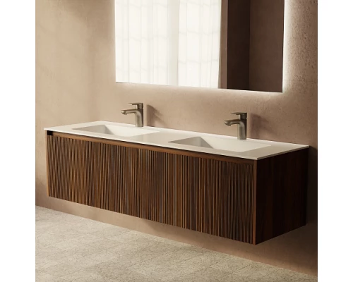 Тумба под раковину ArtDecco Camilla 150 ACM15W22D000 подвесная, черный орех