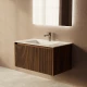 Тумба под раковину ArtDecco Camilla 80 ACM08W22S000 подвесная, черный орех