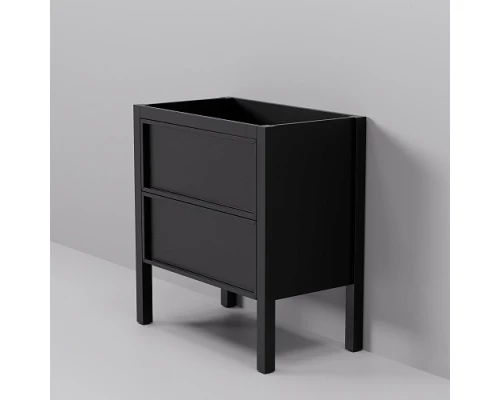 Тумба под раковину ArtDecco Elisa 80 AES08F78S000 напольная черный дуб