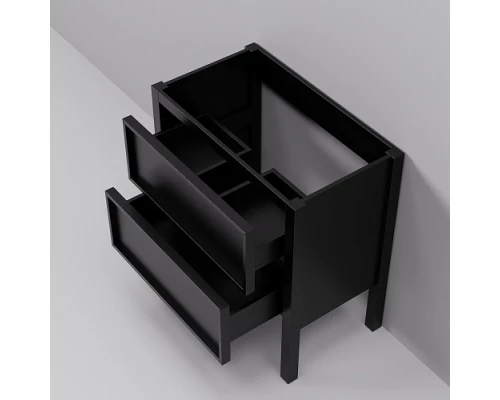 Тумба под раковину ArtDecco Elisa 80 AES08F78S000 напольная черный дуб