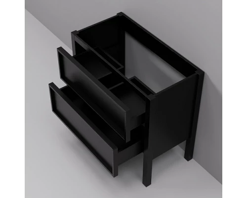 Тумба под раковину ArtDecco Elisa 90 AES09F78S000 напольная черный дуб