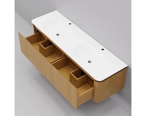 Тумба с раковиной ArtDecco Coco 150 ACC15W14D100 белый дуб