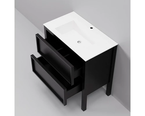 Тумба с раковиной ArtDecco Elisa 80 AES08F78S100 черный дуб