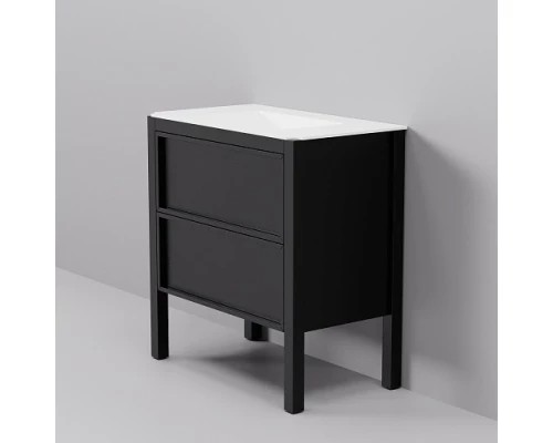 Тумба с раковиной ArtDecco Elisa 80 AES08F78S200 черный дуб