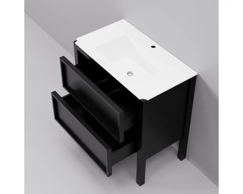 Тумба с раковиной ArtDecco Elisa 80 AES08F78S200 черный дуб