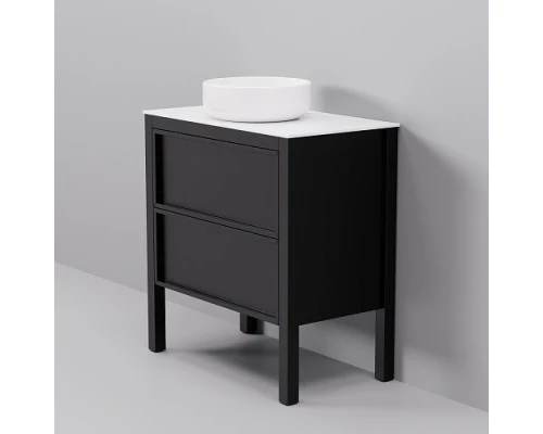 Тумба с раковиной ArtDecco Elisa 80 AES08F78S300 черный дуб