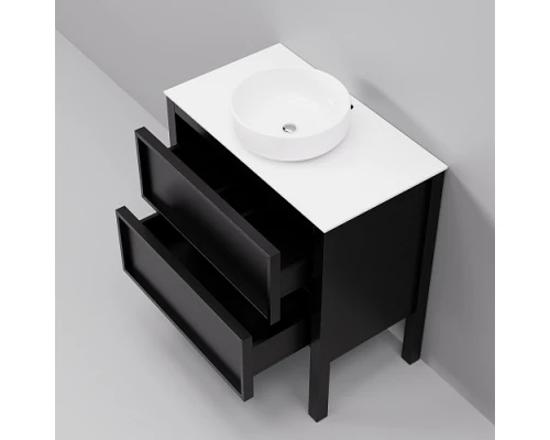 Тумба с раковиной ArtDecco Elisa 80 AES08F78S300 черный дуб
