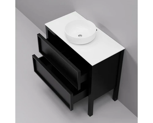 Тумба с раковиной ArtDecco Elisa 90 AES09F78S300 черный дуб