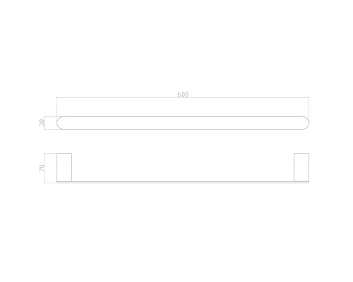 Вешалка для полотенец WONZON & WOGHAND CARBON, Черный (WW-7712)