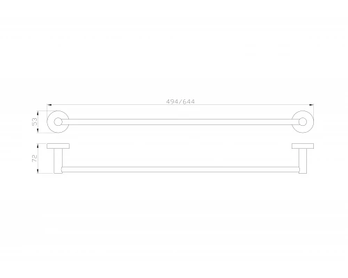 Вешалка для полотенец WONZON & WOGHAND EASY, Хром (WW-8112)
