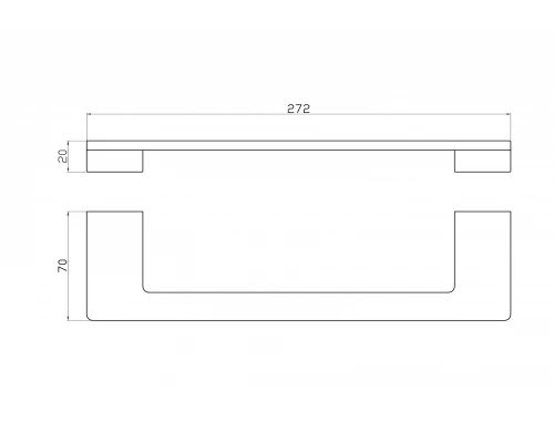 Вешалка для полотенец WONZON & WOGHAND ECLIPSE, Глянцевое золото (WW-9113-LG)