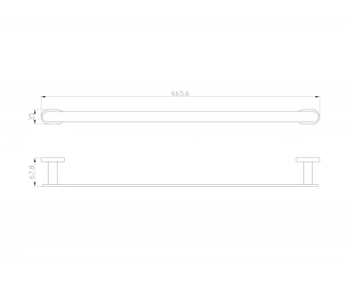 Вешалка для полотенец WONZON & WOGHAND FIRST, Хром (WW-8412)
