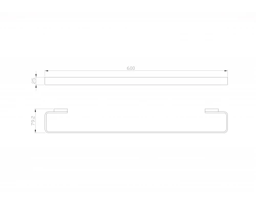 Вешалка для полотенец WONZON & WOGHAND LOTTE, Брашированное золото (WW-8312A-BG)