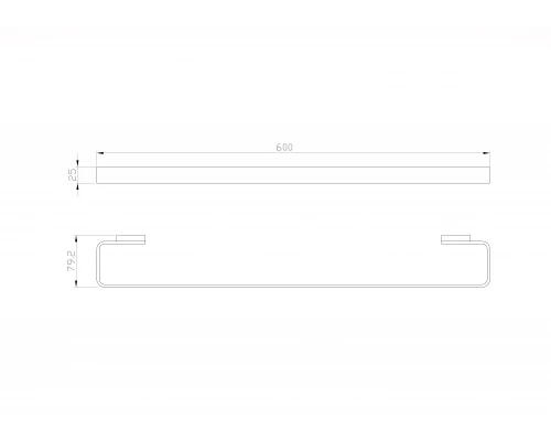 Вешалка для полотенец WONZON & WOGHAND LOTTE, Хром (WW-8312A)