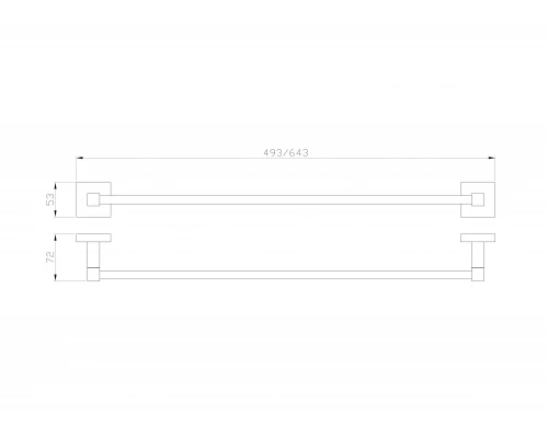 Вешалка для полотенец WONZON & WOGHAND POLO, Хром (WW-8912)