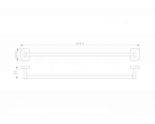 Вешалка для полотенец WONZON & WOGHAND PORTO, Хром (WW-1002)