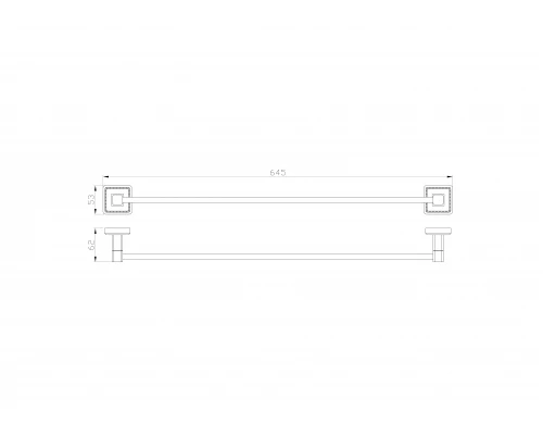 Вешалка для полотенец WONZON & WOGHAND ROMA, Бронза (WW-7212)