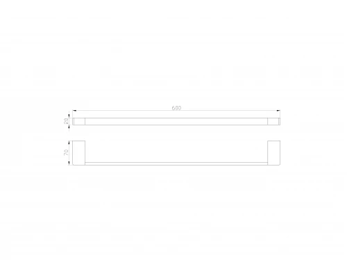 Вешалка для полотенец WONZON & WOGHAND, Хром (WW-9512)