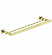 Полотенцедержатель двойной WONZON & WOGHAND FIRST, Глянцевое золото (WW-8411-LG)