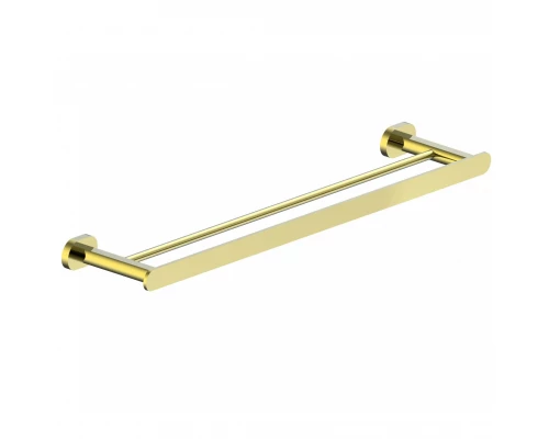 Полотенцедержатель двойной WONZON & WOGHAND FIRST, Глянцевое золото (WW-8411-LG)