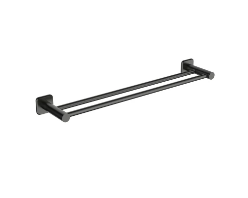 Полотенцедержатель двойной WONZON & WOGHAND, Темный графит (WW-V1102-GM)