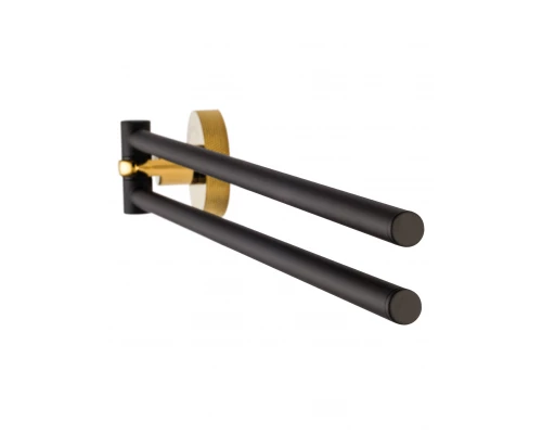 Полотенцедержатель поворотный WONZON & WOGHAND MAJESTIC, Черный/Золото (WW-9231)