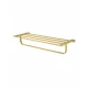 Полотенцедержатель с полкой WONZON & WOGHAND ECLIPSE, Глянцевое золото (WW-9181-LG)