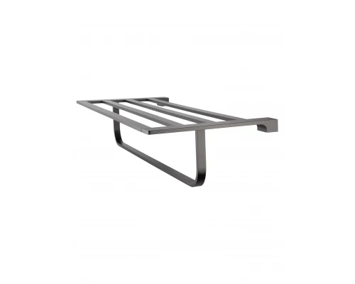 Полотенцедержатель с полкой WONZON & WOGHAND ECLIPSE, Темный графит (WW-9181-GM)