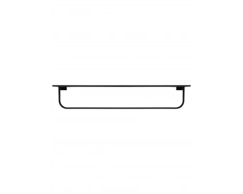 Полотенцедержатель с полкой WONZON & WOGHAND ECLIPSE, Черный (WW-9181-BL)