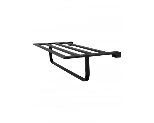 Полотенцедержатель с полкой WONZON & WOGHAND ECLIPSE, Черный (WW-9181-BL)