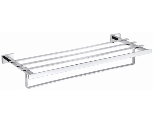 Полотенцедержатель с полкой WONZON & WOGHAND FLAT, Хром (WW-9781)