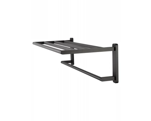 Полотенцедержатель с полкой WONZON & WOGHAND GRAFFITY, Темный графит (WW-9381)