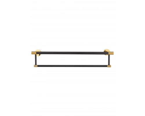 Полотенцедержатель с полкой WONZON & WOGHAND MAJESTIC, Черный/Золото (WW-9281)