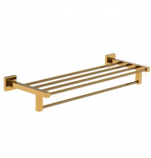 Полотенцедержатель с полкой WONZON & WOGHAND POLO, Темное золото (WW-8981-DG)