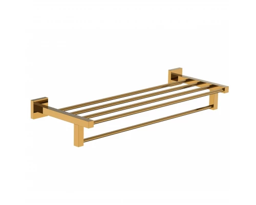 Полотенцедержатель с полкой WONZON & WOGHAND POLO, Темное золото (WW-8981-DG)