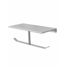 Двойной держатель для туалетной бумаги с полкой WONZON & WOGHAND ECLIPSE, Хром (WW-9156)