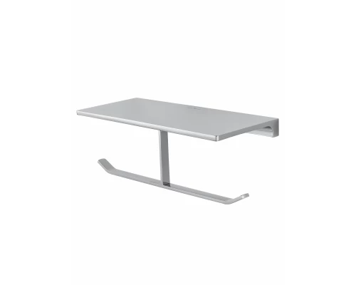 Двойной держатель для туалетной бумаги с полкой WONZON & WOGHAND ECLIPSE, Хром (WW-9156)