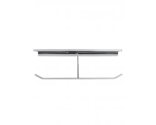 Двойной держатель для туалетной бумаги с полкой WONZON & WOGHAND ECLIPSE, Хром (WW-9156)