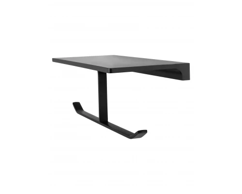 Двойной держатель для туалетной бумаги с полкой WONZON & WOGHAND ECLIPSE, Черный (WW-9156-BL)