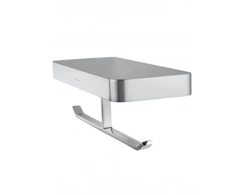 Двойной держатель для туалетной бумаги с полкой WONZON & WOGHAND LOTTE, Хром (WW-8356)