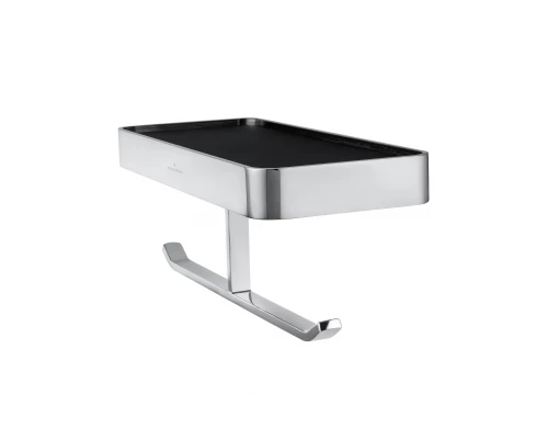 Двойной держатель для туалетной бумаги с полкой WONZON & WOGHAND LOTTE, Хром (WW-8356A)