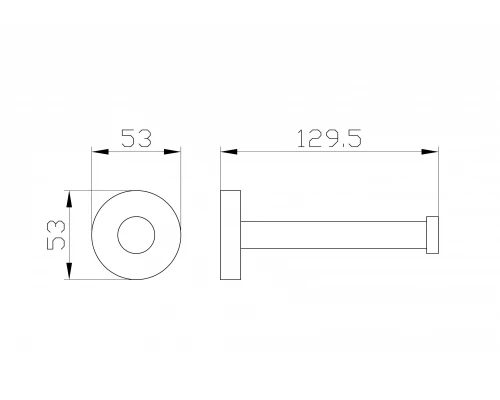 Держатель для запасной туалетной бумаги WONZON & WOGHAND EASY, Хром (WW-8106)