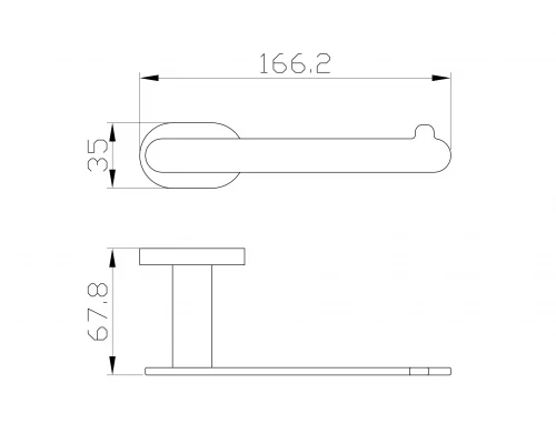 Держатель для туалетной бумаги без крышки WONZON & WOGHAND FIRST, Хром (WW-8416)