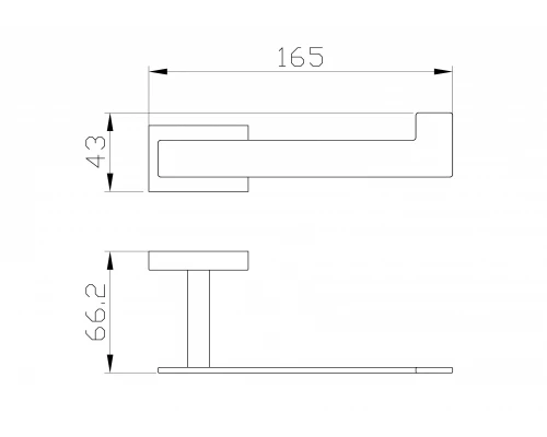 Держатель для туалетной бумаги без крышки WONZON & WOGHAND FLAT, Хром (WW-9716)