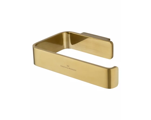Держатель для туалетной бумаги без крышки WONZON & WOGHAND LOTTE, Брашированное золото (WW-8316-BG)
