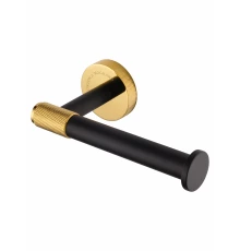 Держатель для туалетной бумаги без крышки WONZON & WOGHAND MAJESTIC, Черный/Золото (WW-9216)