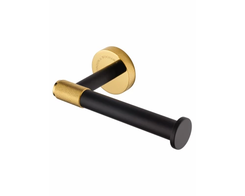 Держатель для туалетной бумаги без крышки WONZON & WOGHAND MAJESTIC, Черный/Золото (WW-9216)