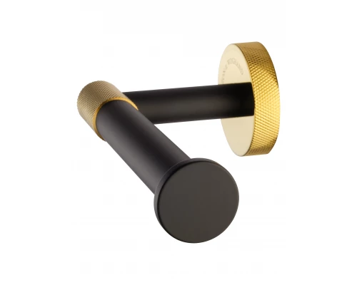 Держатель для туалетной бумаги без крышки WONZON & WOGHAND MAJESTIC, Черный/Золото (WW-9216)