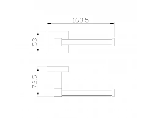 Держатель для туалетной бумаги без крышки WONZON & WOGHAND POLO, Брашированный никель (WW-8906-BN)