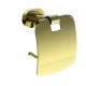 Держатель для туалетной бумаги с крышкой WONZON & WOGHAND FIRST, Глянцевое золото (WW-8426-LG)